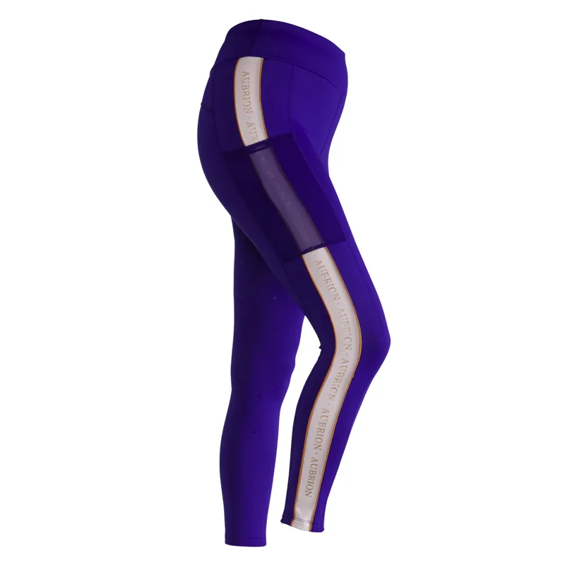 Aubrion Team Shield Riding Tights - Blue